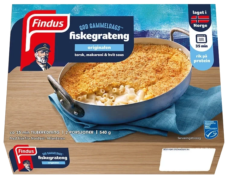 God Gammeldags Fiskegrateng 10x540g