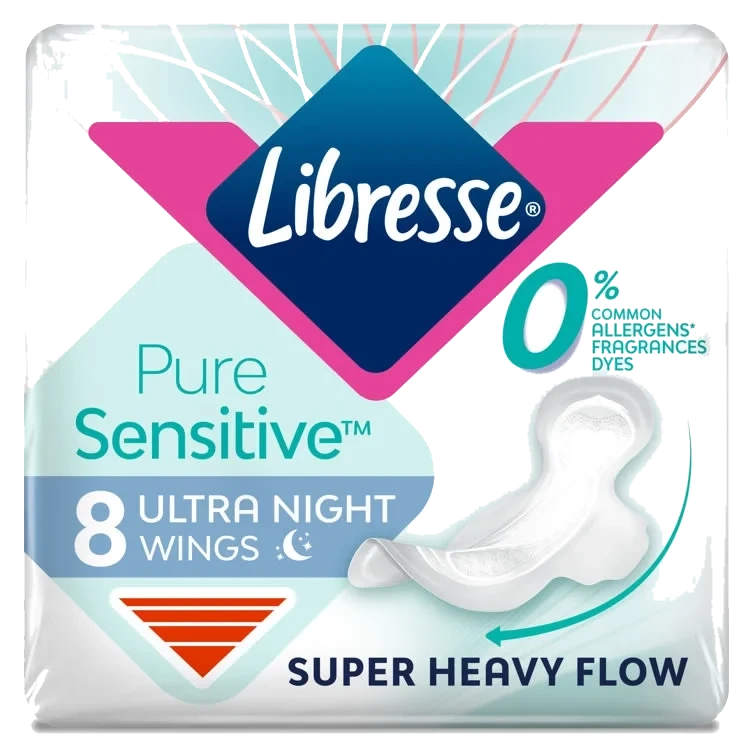 Libresse Bind Pure Sensitive Goodnight 8stk