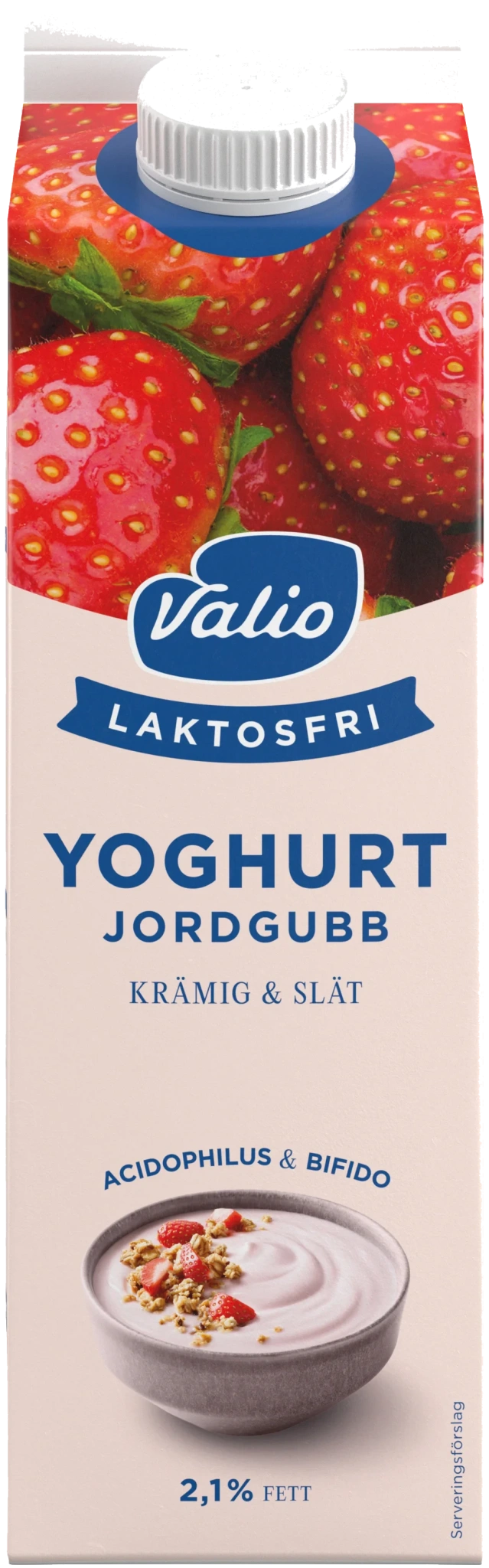 Laktosfri Yoghurt Jordgubb 2,1%
