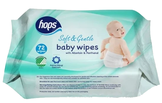 Hops Babywipes Sensitive 72stk