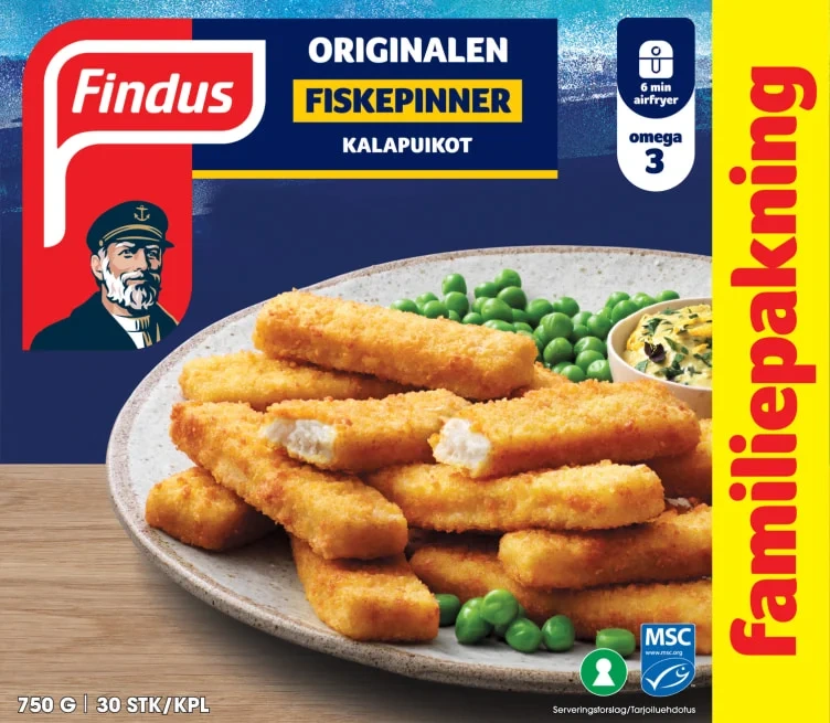 Fiskepinner 750g Findus 30stk