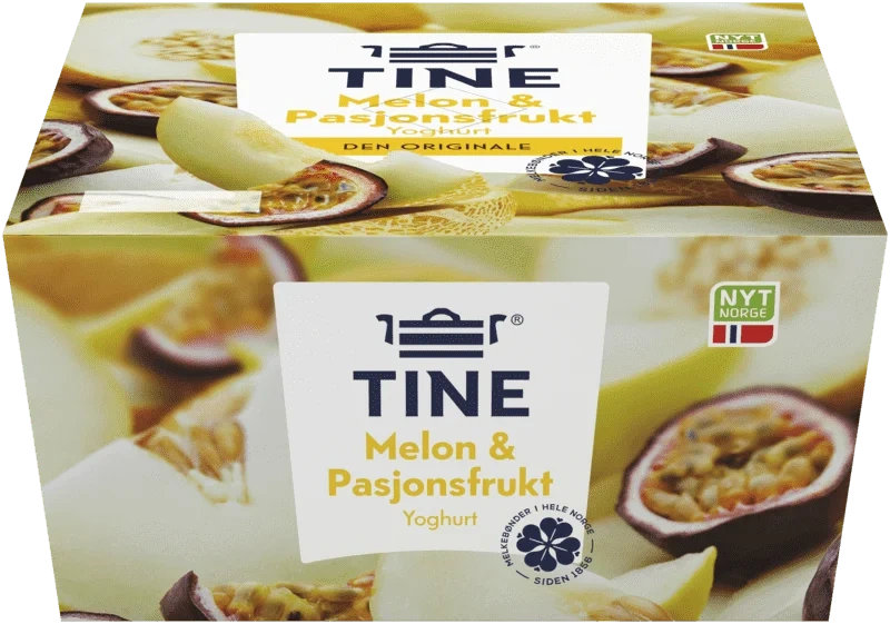 Tine Yoghurt Melon & Pasjonsfrukt 4x150 G