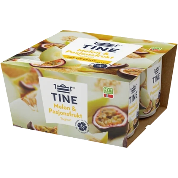 Tine Yoghurt Melon & Pasjonsfrukt 4x150 G