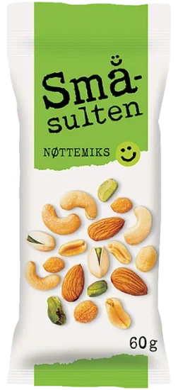 Småsulten Nøttemiks 60g