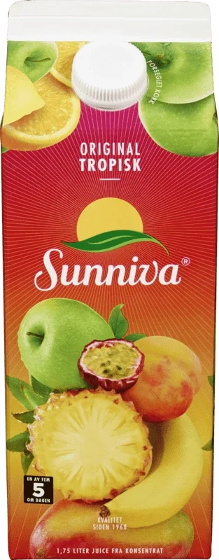 Sunniva Tropisk Juice Original 1.75l Tine