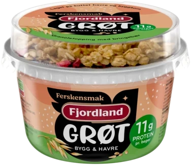 Grøt m/Fersken &Topping 165g Fjordland