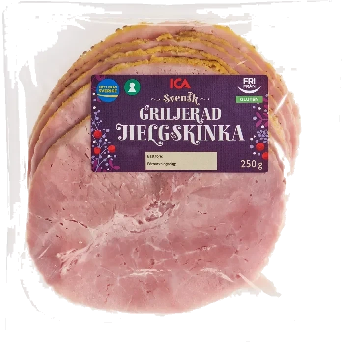 Griljerad helgskinka 250g ICA