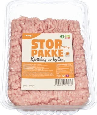 Coop Stor Pakke Kjøttdeig av Kylling 750g
