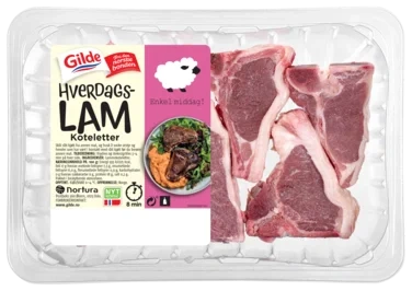 Lammekoteletter Hverdagslam 400g Gilde