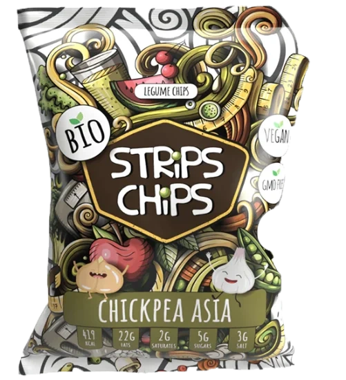 Strips Chips Chickpea Asia 90g