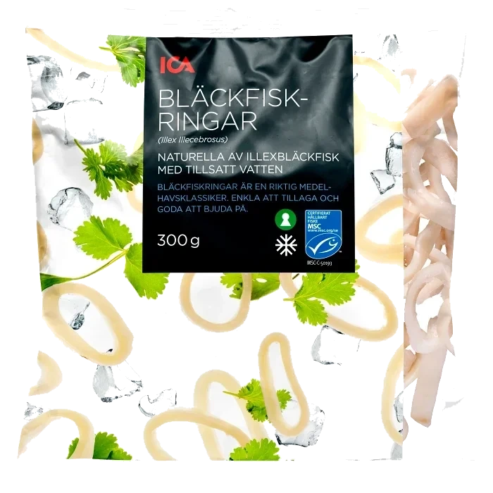 Bläckfiskringar 300g ICA