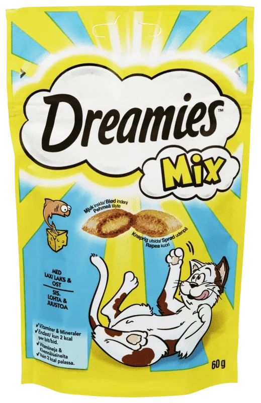 Dreamies Mix Laks & Ost 60g