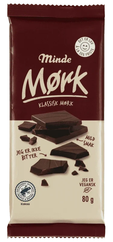 Minde Mørk Klassisk Plate 80g