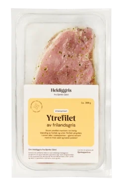 Heldiggris Ytrefilet Urtemarinert av Frilandsgris 360g