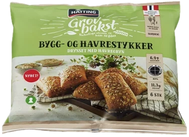 Bygg- og Havrestykker 70gx6stk