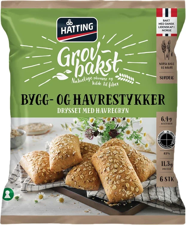 Bygg- og Havrestykker 70gx6stk