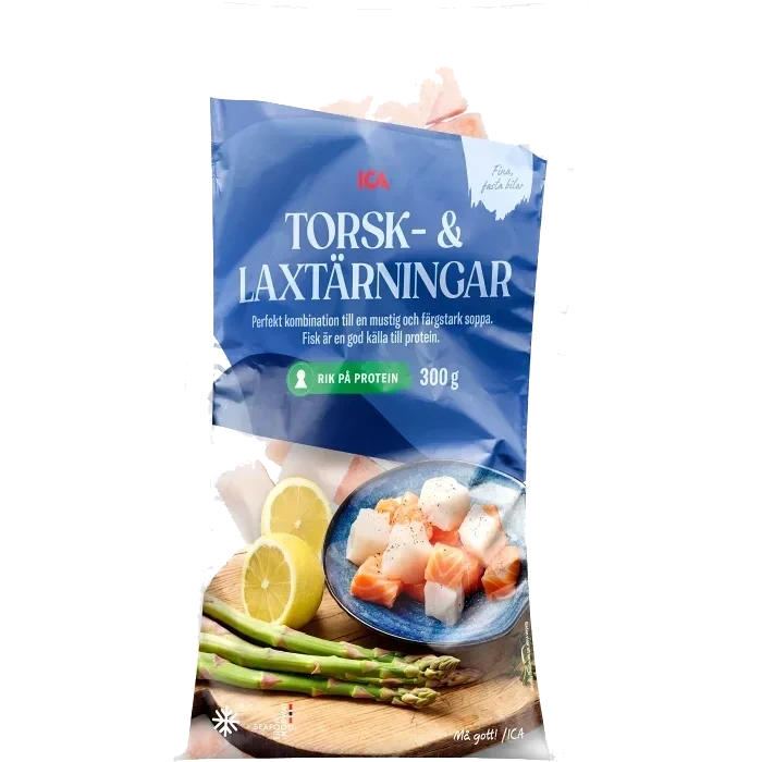 Torsk & laxtärningar Fryst 300g ICA