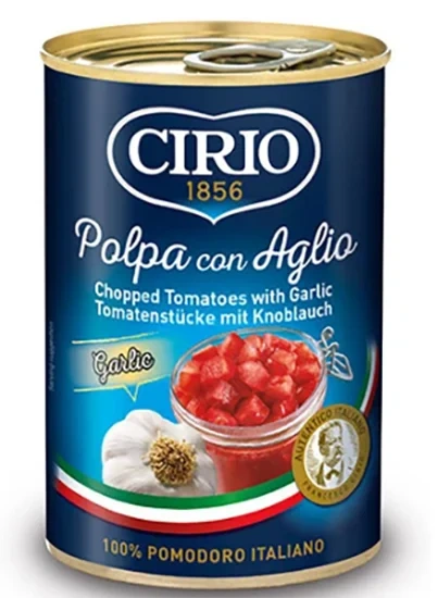 Hakkende Tomater m/ Hvitløk Cirio 400g