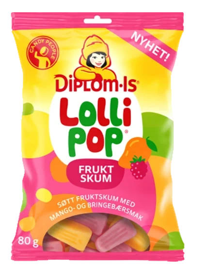 Lollipop Fruktskum 80g