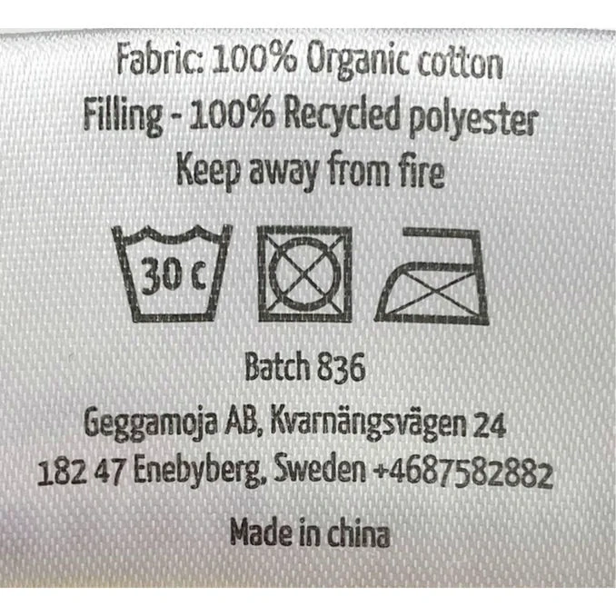 Geggamoja Snuttefilt Enhörning Beige