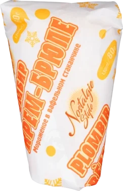 Iskrem Plombir med Creme-brulee Smak 80g Nostalgie Style