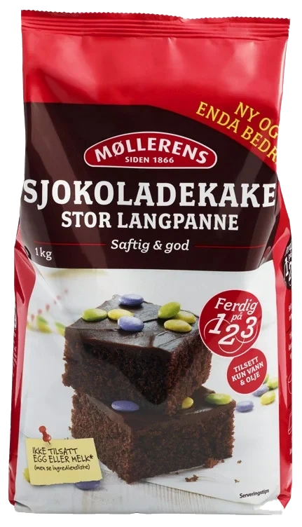 Sjokoladekake 1kg Møllerens