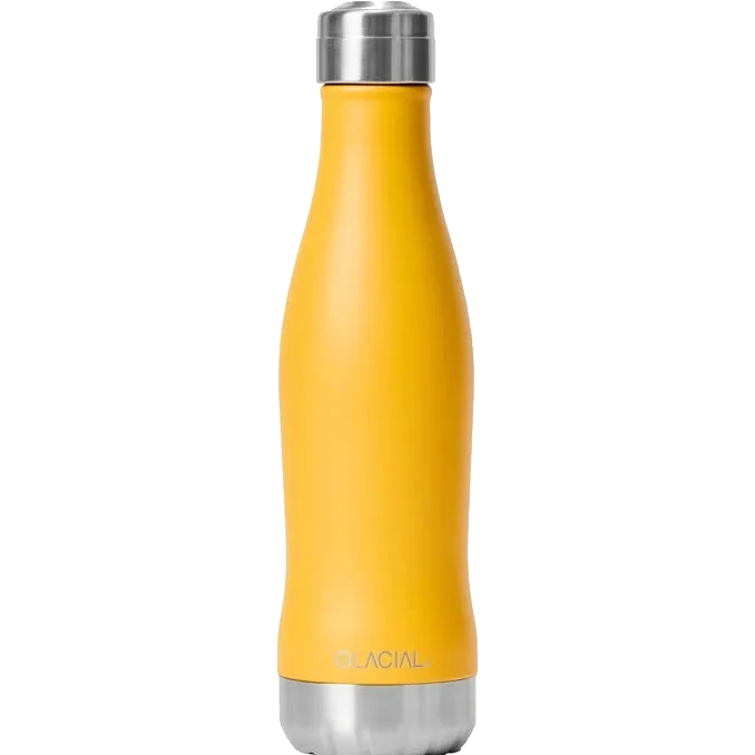 Vattenflaska Matte Yellow 400 ml
