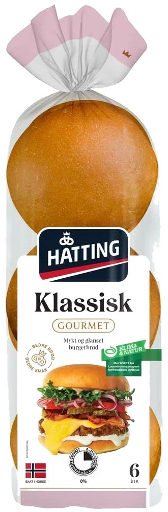 Gourmet Klassisk hamburgerbrød
