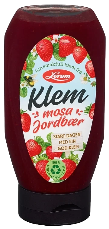 Jordbærsyltetøy Klem 405g Lerum