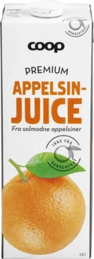 Coop Appelsinjuice Premium 1,5l Edge