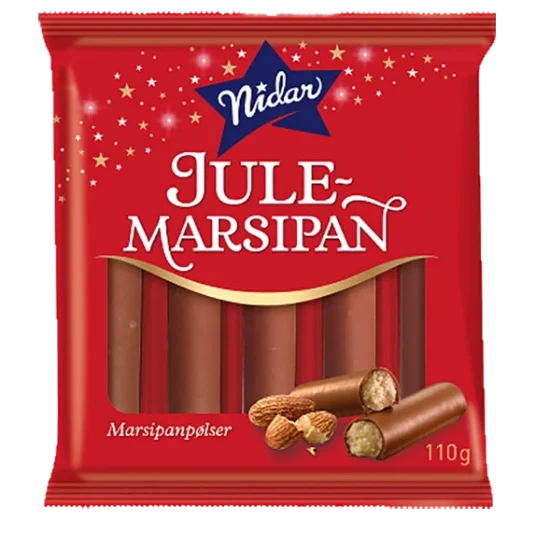 Nidar Julemarsipanpølser 110g
