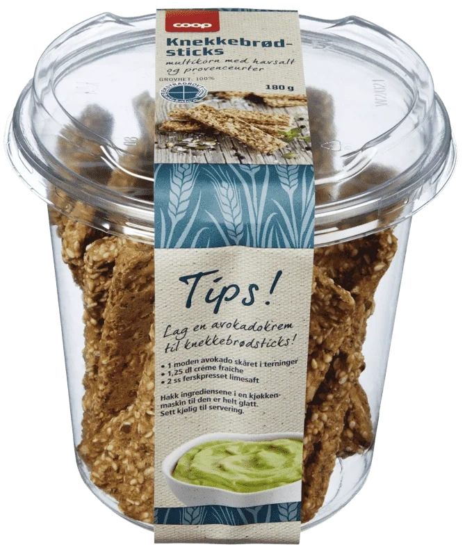 Coop Knekkebrødsticks Multikorn med Havsalt og Provenceurter 180g