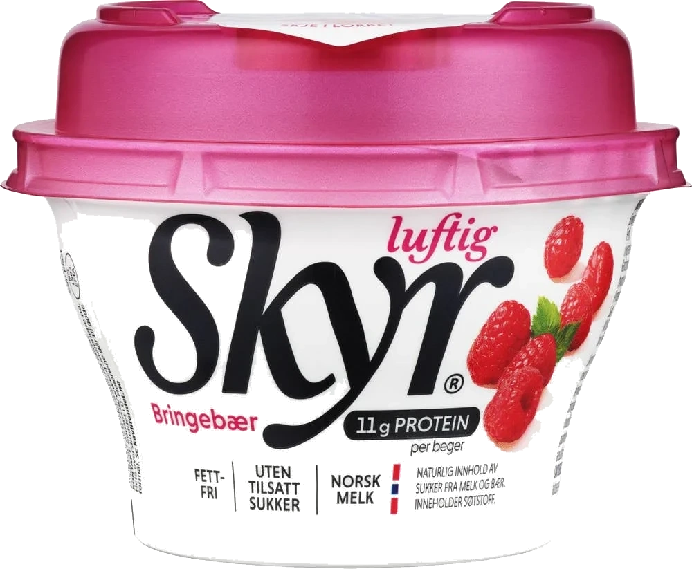 Skyr luftig bringebær