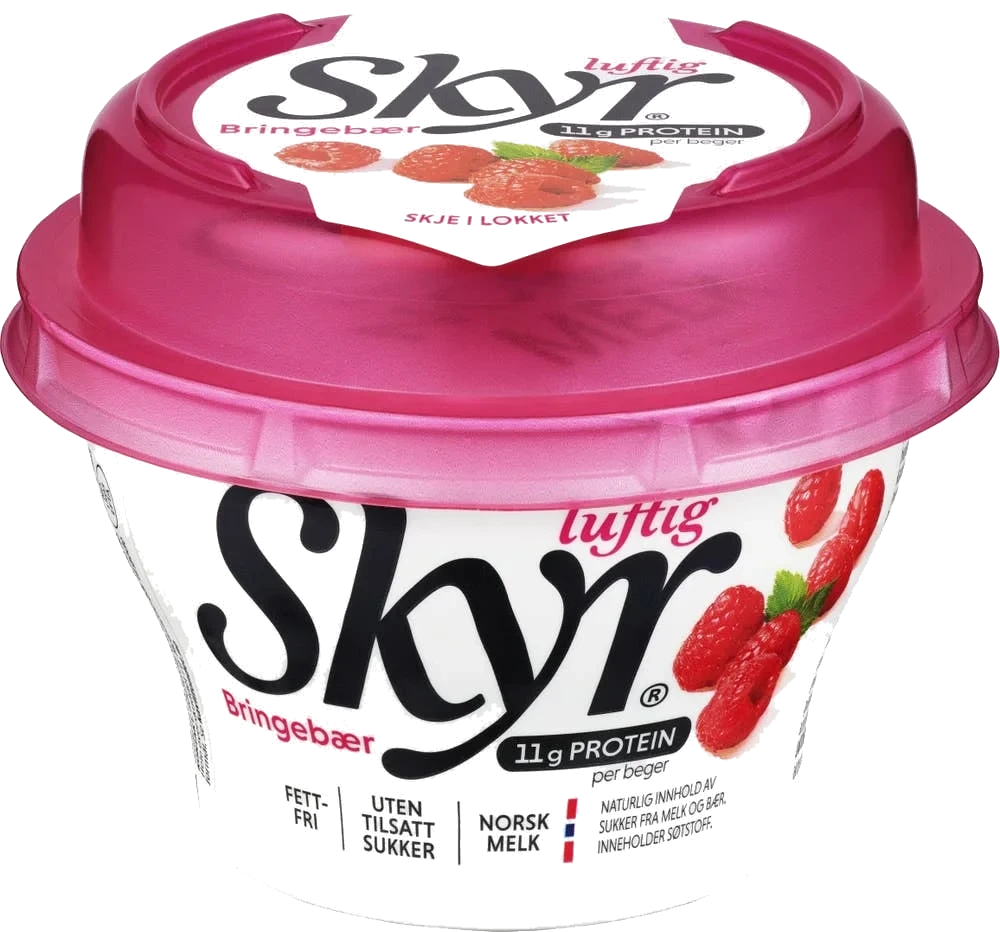 Skyr luftig bringebær