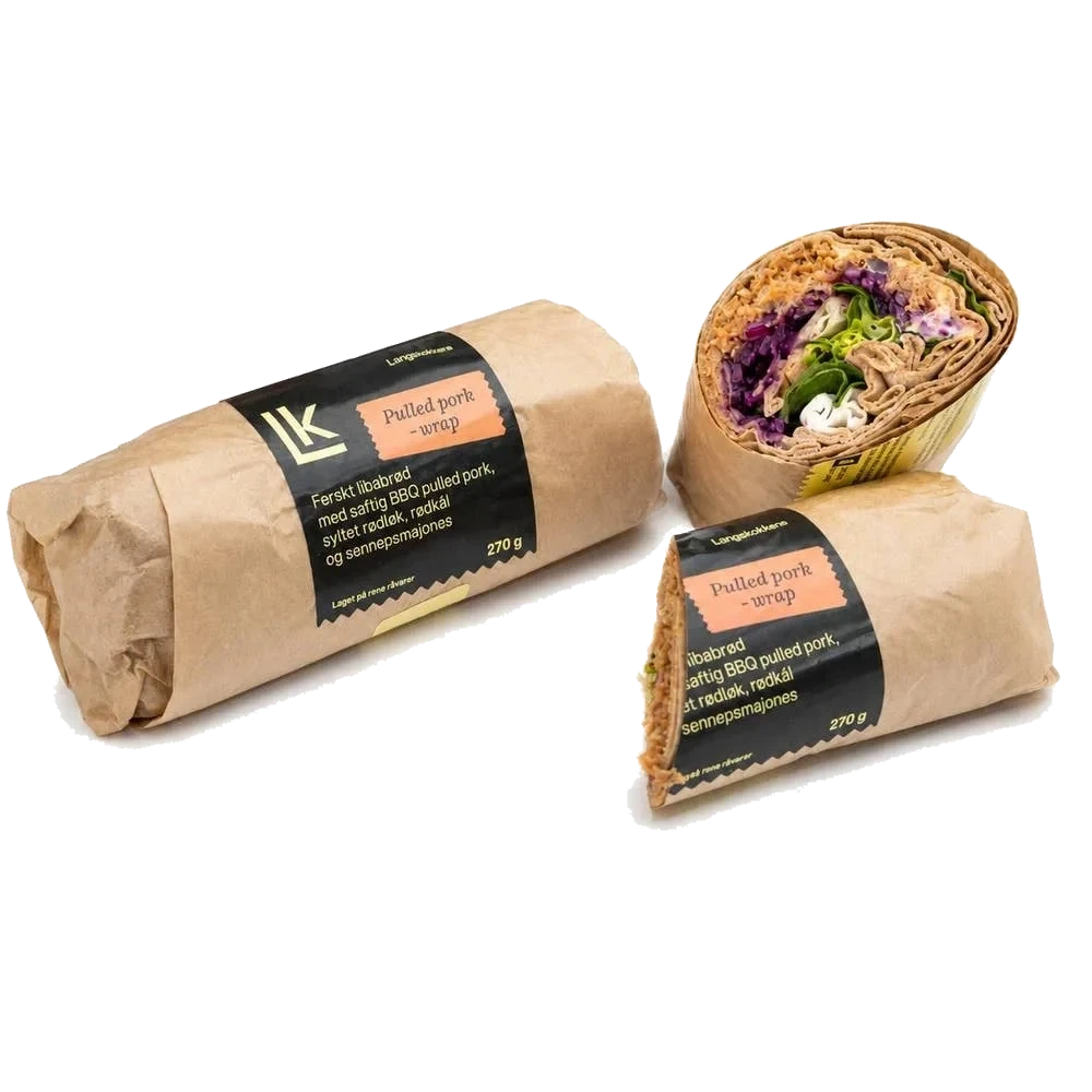 Wrap med pulled pork