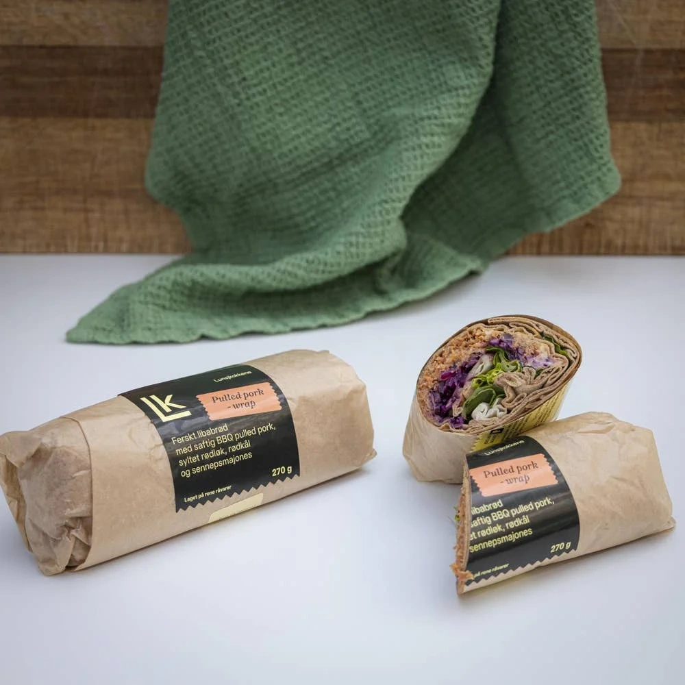 Wrap med pulled pork