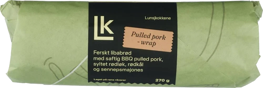 Wrap med pulled pork