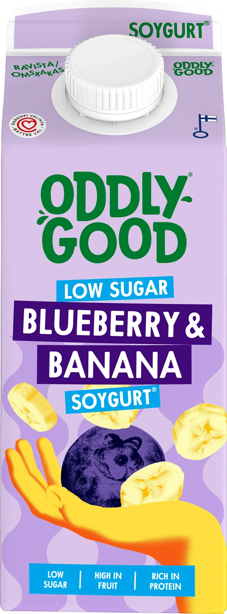 Sojagurt Lättsockrad Blåbär & banan