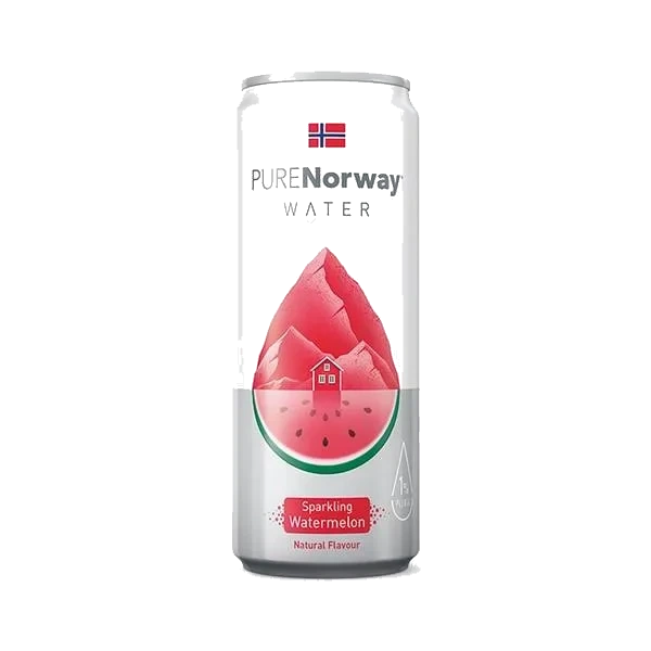 Purenorway Sparkling Water Watermelon 330ml Watermelon