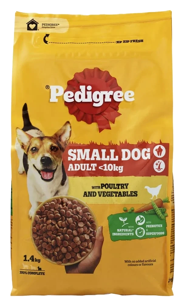 Tørrfôr til voksne hunder < 10 kg