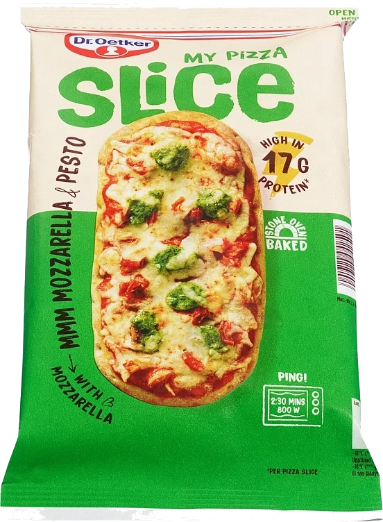 MY PIZZA SLICE Mozzarella&pesto 140g dr.oetker