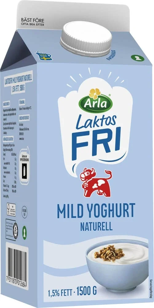 Mild Yoghurt Naturell Laktosfri 1,5%