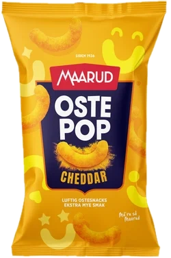 Ostepop Cheddar 140g Maarud