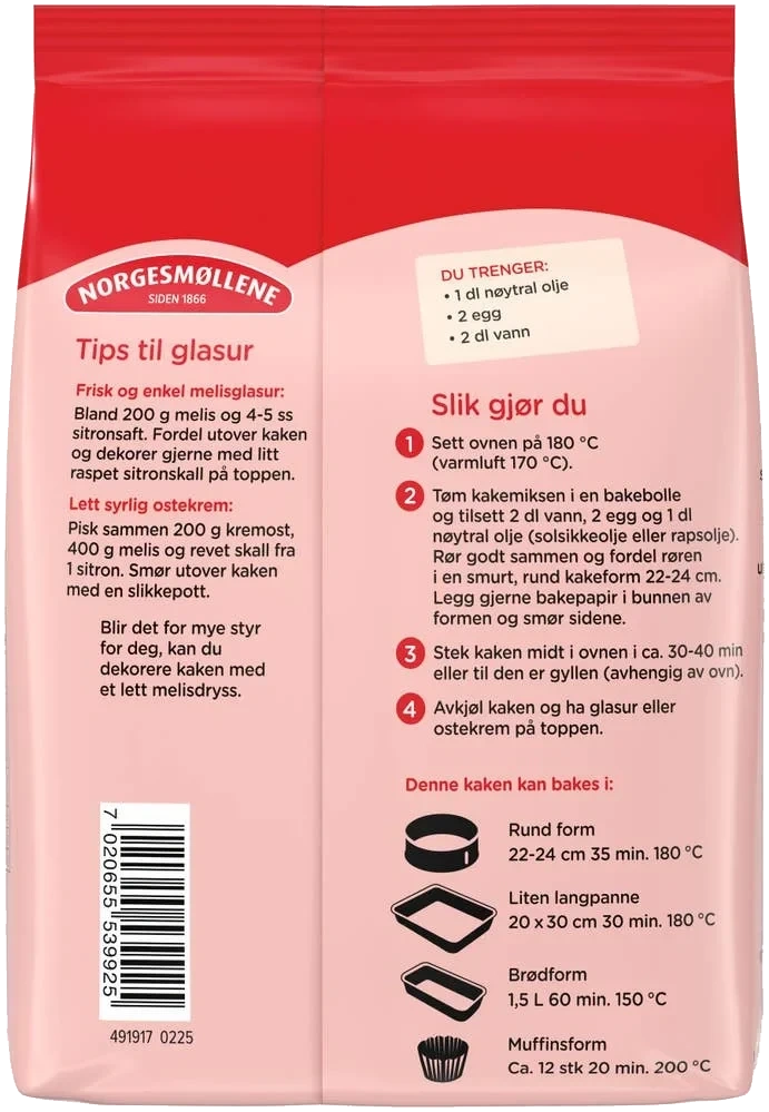 Saftig sitronkake