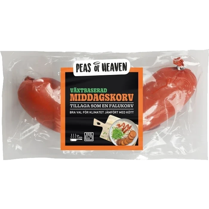 Middagskorv vegansk 350g Peas of Heaven