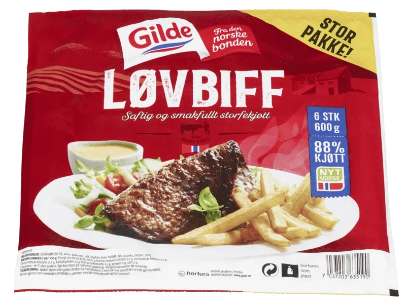 Løvbiff 600g Fr Enh