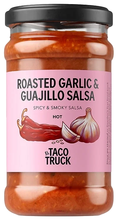 Roasted Salsa Hot Garlic&Guajillo 215g El Taco Truck