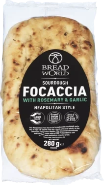 Focaccia Rosmarin og Hvitløk 280g