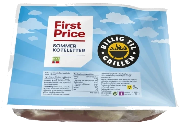 Sommerkoteletter Frys Ca1kg First Price