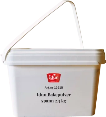 Idun Bakepulver 1 trinn, spann 2,5 kg